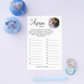 Orchid The Apron Bruiloftsspel kaart (Enkel)