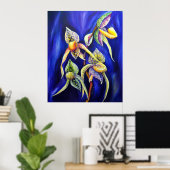 Orchid - The Paphiopedilum Lady's Slipp Poster (Thuiskantoor)