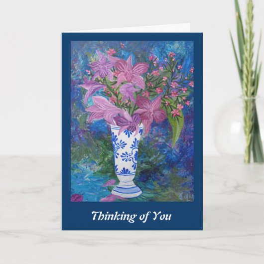 Orchid Thinking of you card Kaart (Voorkant)