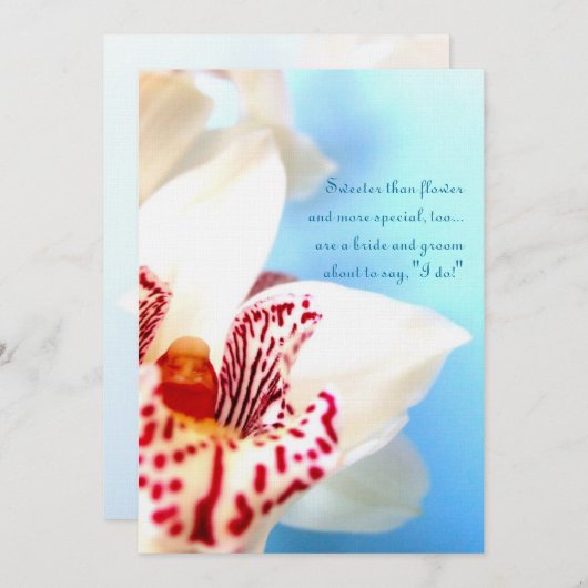 Orchid Verloving Uitnodiging (Voorkant / Achterkant)