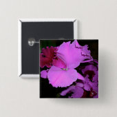 Orchid Vierkante Button 5,1 Cm (Voorkant /achterkant)