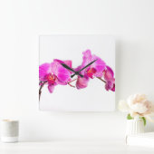 Orchid Vierkante Klok (Huis)