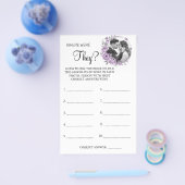 Orchid Waar waren ze Vrijgezellenfeest spelkaart? Flyer (Enkel)