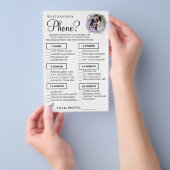 Orchid Wat is er op uw telefoon Douche spel kaart (Hand)