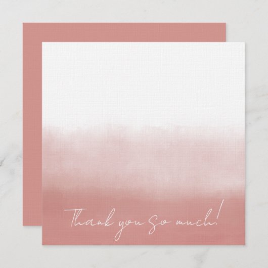 Orchid Watercolor Bedankkaart (Voorkant / Achterkant)