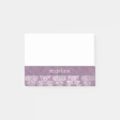 Orchid  Waterverf Damask Patroon Post-it® Notes (Voorkant)
