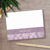Orchid  Waterverf Damask Patroon Post-it® Notes