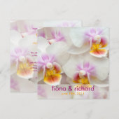 Orchid ・ Weddenuitnodiging Kaart (Voorkant / Achterkant)