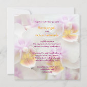 Orchid ・ Weddenuitnodiging Kaart (Achterkant)