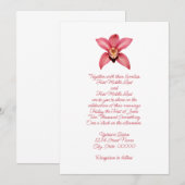 Orchid Wedding Kaart (Voorkant / Achterkant)