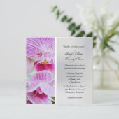 Orchid Wedding Uitnodiging (Staand voorkant)