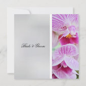Orchid Wedding Uitnodiging (Achterkant)
