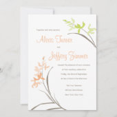 Orchid Wedding Uitnodiging (Voorkant)