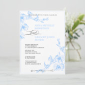 Orchid Wedding Uitnodiging (Staand voorkant)