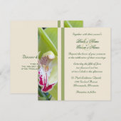 Orchid Wedding Uitnodiging (Voorkant / Achterkant)