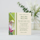 Orchid Wedding Uitnodiging (Staand voorkant)