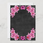 Orchid Wedding Uitnodiging (Achterkant)