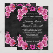 Orchid Wedding Uitnodiging (Voorkant / Achterkant)