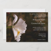 Orchid Wedding Uitnodiging (Achterkant)