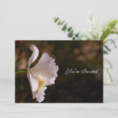 Orchid Wedding Uitnodiging (Staand voorkant)