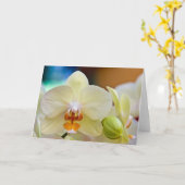 Orchid • Wenskaart Kaart (Gele Bloem)