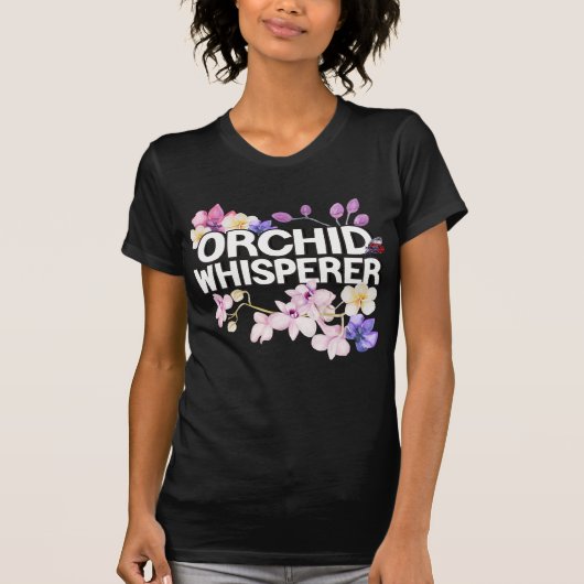 Orchid Whisperer I Love Orchids T-shirt (Voorkant)