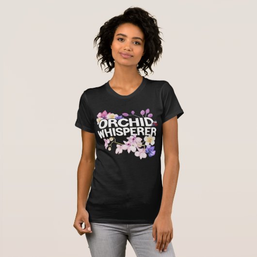 Orchid Whisperer I Love Orchids T-shirt (Voorkant volledig)