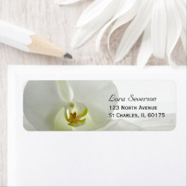 Orchid White en Bridal Veil Wedding Address Etiket