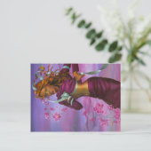Orchid Woman Briefkaart (Staand voorkant)