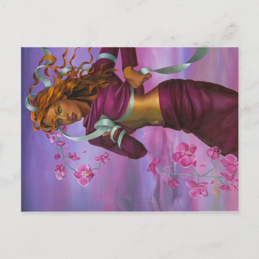 Orchid Woman Briefkaart (Voorkant)