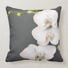 Orchidaceae (witte orchideeën) kussen