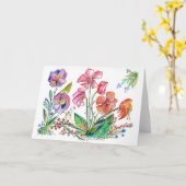 Orchidee 15a kaart (Gele Bloem)
