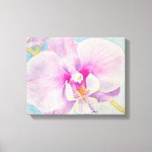 Orchidee 2 Waterverf op Canvas