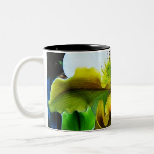 Orchidee 5 tweekleurige koffiemok (Links)