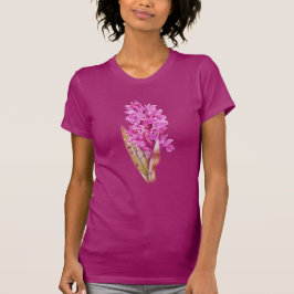 Orchidee aquarel art roze paarse T-shirt
