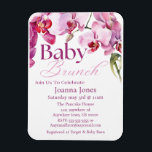 Orchidee Baby Brunch/Baby shower Invitation Kaart Magneet<br><div class="desc">**Elegante Baby Brunch/Baby shower Invitation Kaart Magnet – Roze, Magenta & Wit met Orchid Floral Design** Paar met uw uitnodigingen Vier de aankomende komst van uw kleintje in stijl met onze prachtig ontworpen **Baby Brunch/Baby shower Invitation Kaart magnet** Met een delicate mix van **zacht roze, gedurfde magenta en fris wit**...</div>