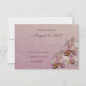 Orchidee Beauty Respons RSVP Kaartje (Voorkant)