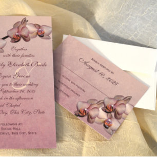 Orchidee Beauty Respons RSVP Kaartje