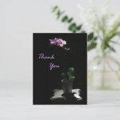 Orchidee Bedankt briefkaart (Staand voorkant)
