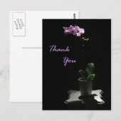 Orchidee Bedankt briefkaart (Voorkant / Achterkant)