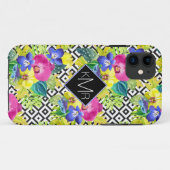 Orchidee Begonia En Palmbladeren | Monogram Case-Mate iPhone Case (Achterkant (horizontaal))