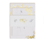 Orchidee belooft ivoor formele klassieke bruiloft uitnodigingen wikkel