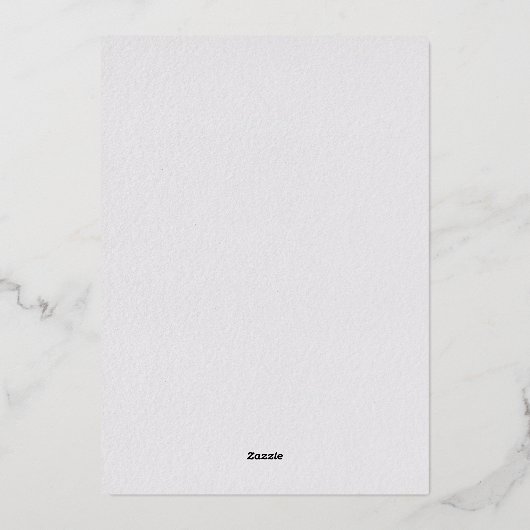 Orchidee belooft ivoor formele klassieke erfstuk b folie uitnodiging (Achterkant)