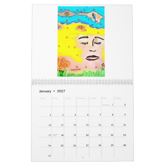 orchidee, betaalbare kunst door HeatherArt Gallery Kalender (Jan 2027)