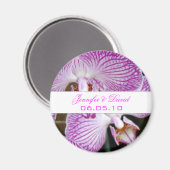 Orchidee Bewaar de datummagneet Magneet (Voorkant / Achterkant)