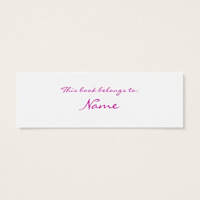 Orchidee-Bladwijzer Mini Visitekaartjes (Achterkant)