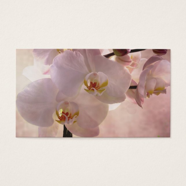 Orchidee-Bladwijzer Visitekaartjes (Voorkant)