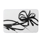 Orchidee Blanc: Abstract Wit & Zwart Badmat (Voorkant)