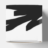 Orchidee Blanc: Abstract Wit & Zwart Bedankdoosjes (Bovenkant)