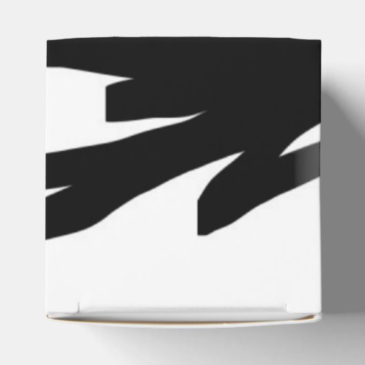 Orchidee Blanc: Abstract Wit & Zwart Bedankdoosjes (Bovenkant)